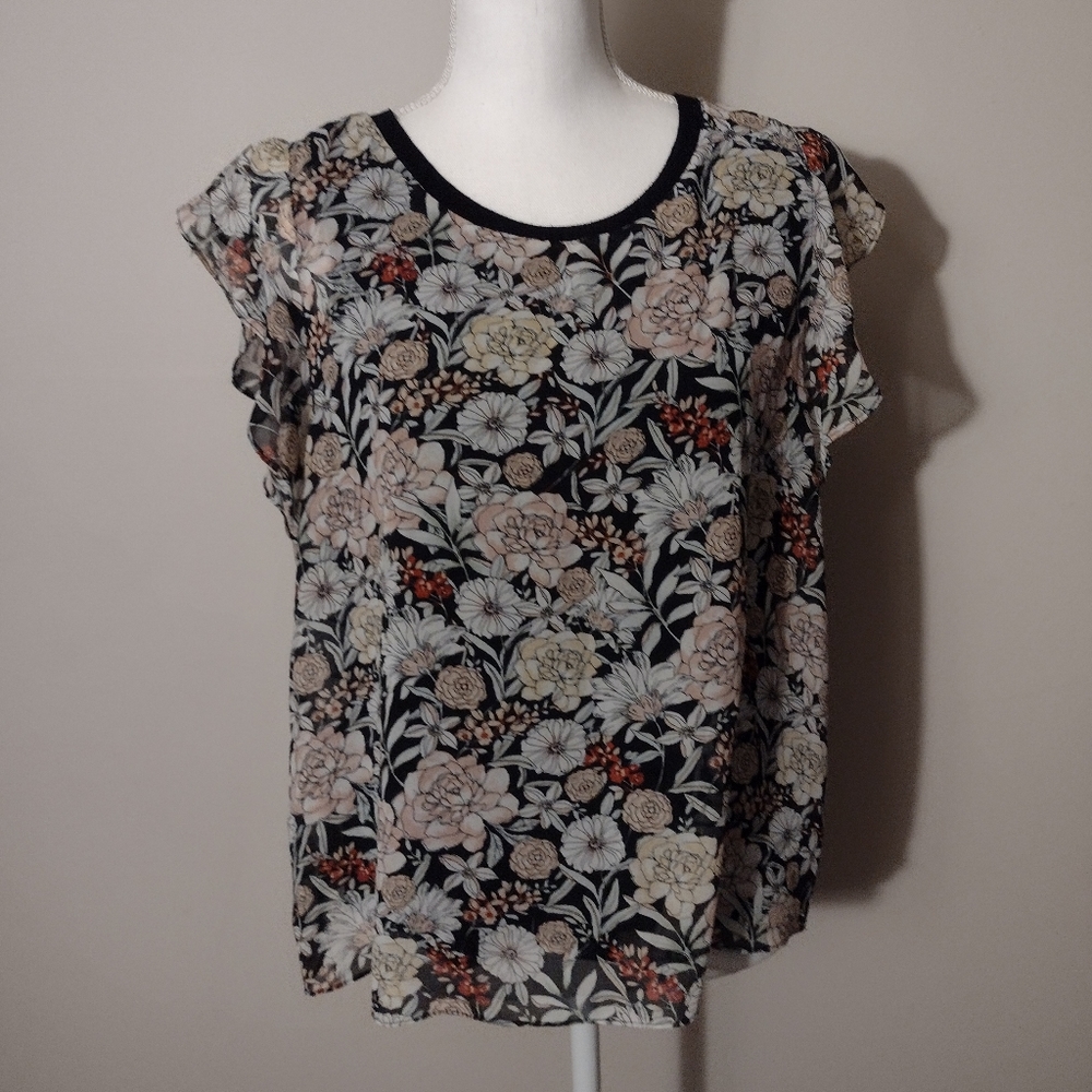 Philosophy Republic Clothing Petite Floral Shirt